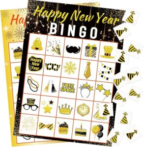 new years eve bingo card