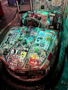 Bumper Cars at Tattoed Mom